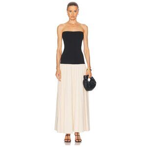 By Malene Birger Marciella Strapless Maxi Cotton Dress